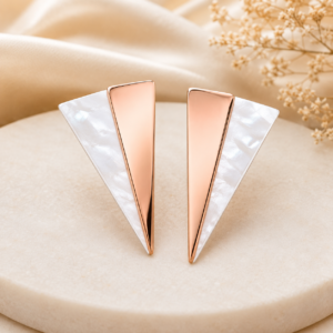 Anti-Tarnish Triangle Earring