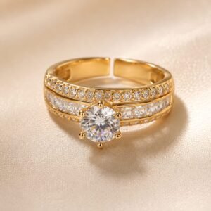 Anti-Tarnish Golden Ring
