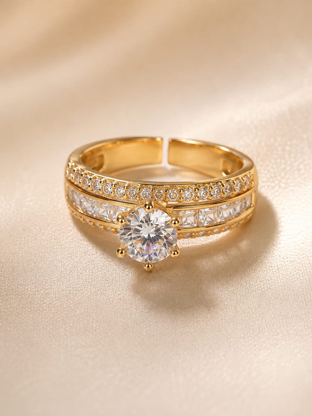 Anti-Tarnish Golden Ring