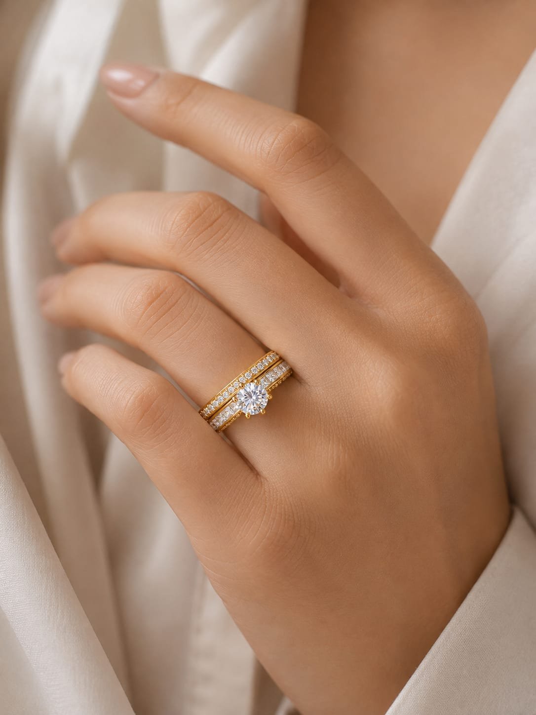 Anti-Tarnish Golden Ring