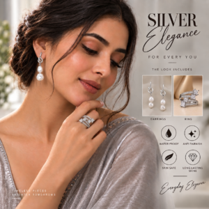 Gorgeous Silver Look with Anti Tarnish Jewelry